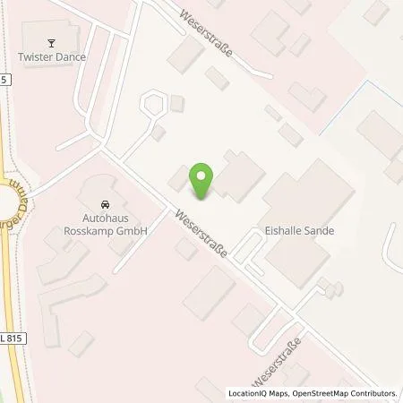 Standortübersicht der Tankstelle Classic Center Sande GmbH & Co. KG in 26452 Sande