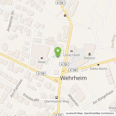 Standortübersicht der Tankstelle Firma Frank Pigge in 61273 Wehrheim