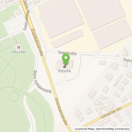 Standortübersicht der Tankstelle Porsche Zentrum Lörrach Graf Hardenberg Sportwagen GmbH in 79541 Lörrach