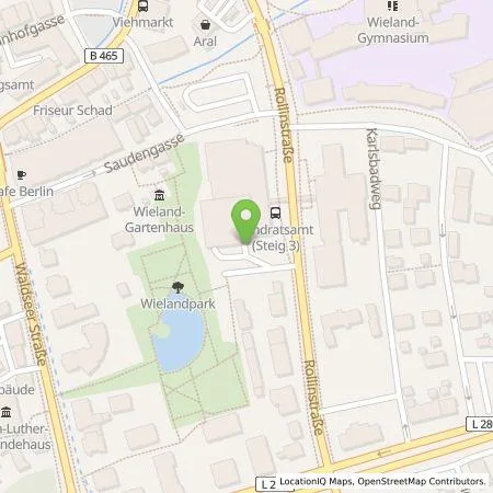 Standortübersicht der Tankstelle Landratsamt Biberach (Körperschaft des öffentlichen Rechts) in 88400 Biberach