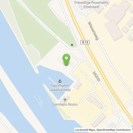 Standortübersicht der Tankstelle Yachthafen Lewandowski GmbH & Co. KG in 97246 Eibelstadt