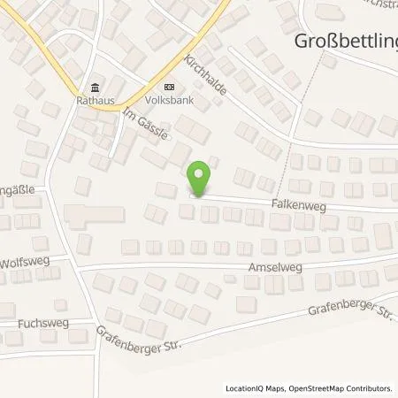 Standortübersicht der Tankstelle Joachim Bätje in 72663 Großbettlingen