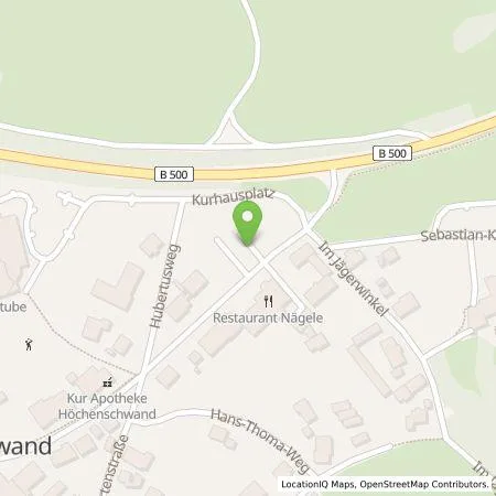 Standortübersicht der Tankstelle Hotel Nägele GmbH & Co.KG in 79862 Höchenschwand