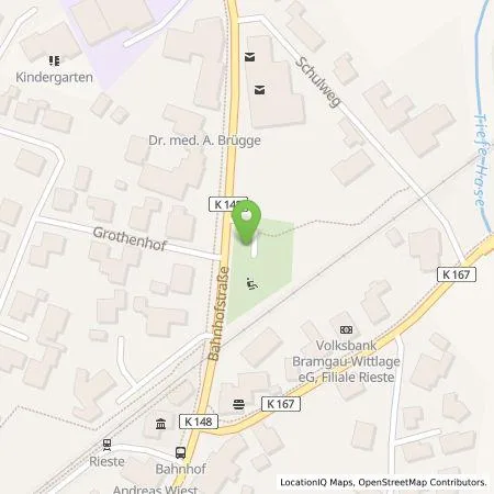 Standortübersicht der Tankstelle Gemeinde Rieste in 49597 Rieste