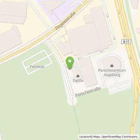 Standortübersicht der Tankstelle dellfix GmbH in 86368 Gersthofen