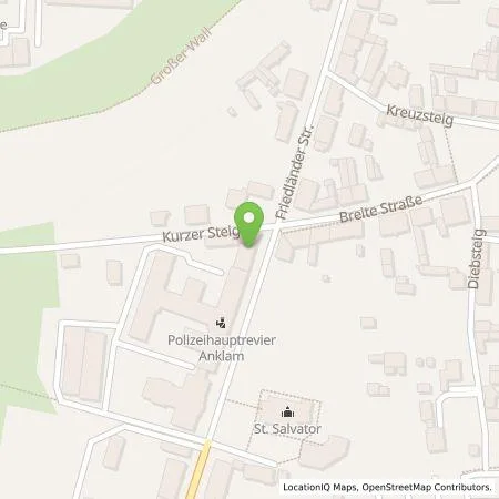 Standortübersicht der Tankstelle Michael Hannasky in 17389 Anklam