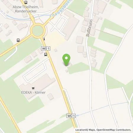 Standortübersicht der Tankstelle Dieter Körner e.K. in 97236 Randersacker