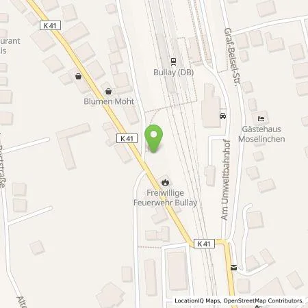 Standortübersicht der Tankstelle Verbandsgemeinde Zell (Mosel) in 56859 Bullay