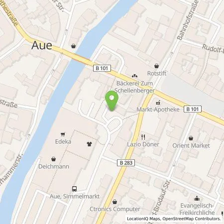 Standortübersicht der Tankstelle Ladefix Wolfram Cüppers Einzelunternehmen in 08280 Aue