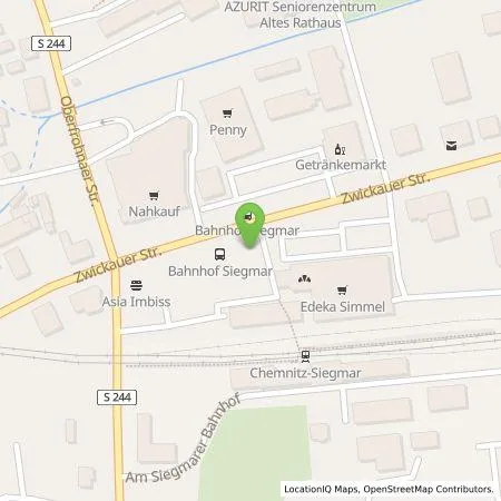 Standortübersicht der Tankstelle Ladefix Wolfram Cüppers Einzelunternehmen in 09117 Chemnitz