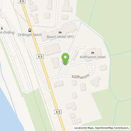 Standortübersicht der Tankstelle Hotel Kölfhamm in 25826 Sankt Peter-Ording