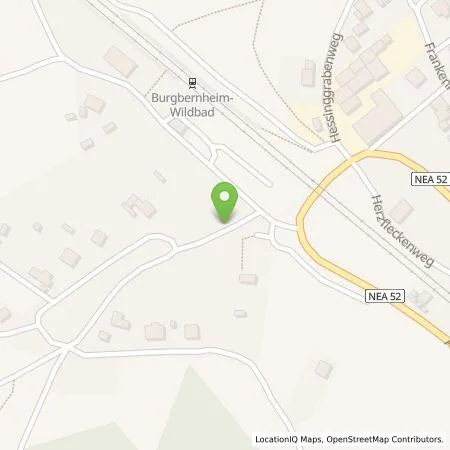 Standortübersicht der Tankstelle Johannes Göbel in 91593 Burgbernheim