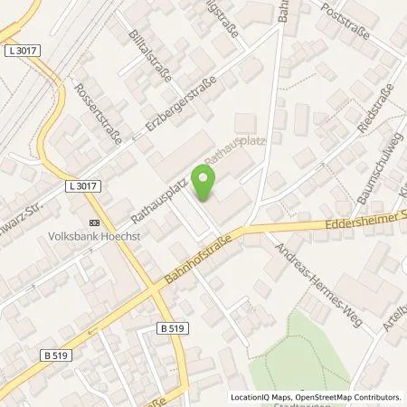 Standortübersicht der Tankstelle Süwag Vertrieb AG & Co. KG in 65439 Flörsheim am Main