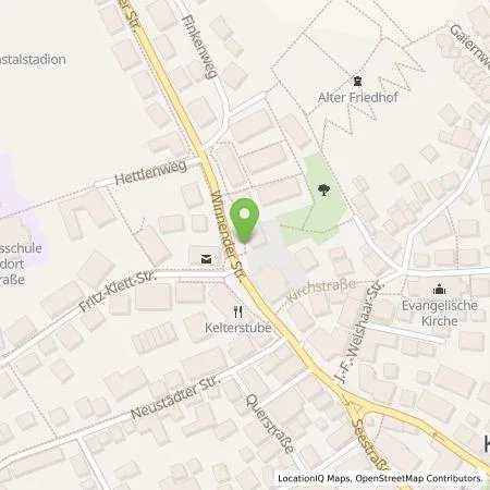 Standortübersicht der Tankstelle Süwag Vertrieb AG & Co. KG in 71404 Korb