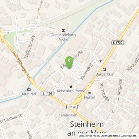 Standortübersicht der Tankstelle Süwag Vertrieb AG & Co. KG in 71711 Steinheim an der Murr