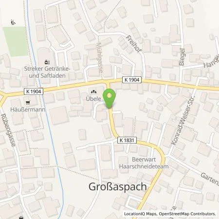 Standortübersicht der Tankstelle Süwag Vertrieb AG & Co. KG in 71546 Anspach