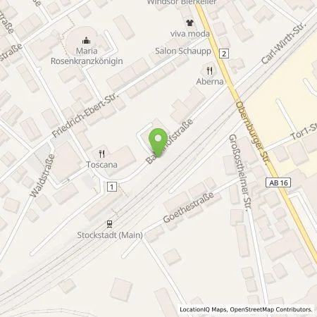 Standortübersicht der Tankstelle Süwag Vertrieb AG & Co. KG in 63811 Stockstadt