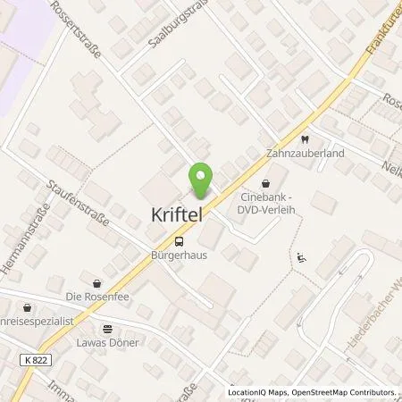 Standortübersicht der Tankstelle Süwag Vertrieb AG & Co. KG in 65830 Kriftel