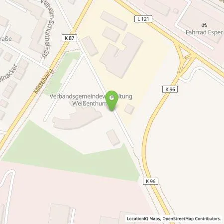 Standortübersicht der Tankstelle Süwag Vertrieb AG & Co. KG in 56575 Weißenthurm