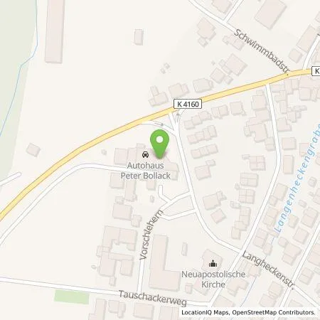 Standortübersicht der Tankstelle Süwag Vertrieb AG & Co. KG in 69245 Bammental