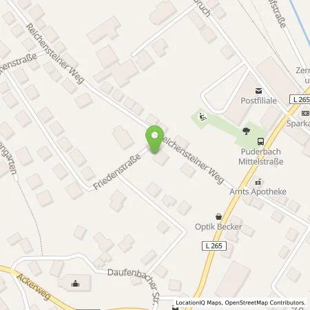 Standortübersicht der Tankstelle Süwag Vertrieb AG & Co. KG in 56305 Puderbach