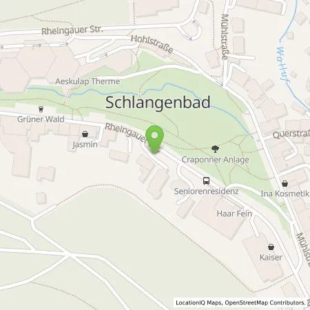 Standortübersicht der Tankstelle Süwag Vertrieb AG & Co. KG in 65388 Schlangenbad