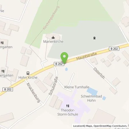 Standortübersicht der Tankstelle HanseWerk AG in 24806 Hohn