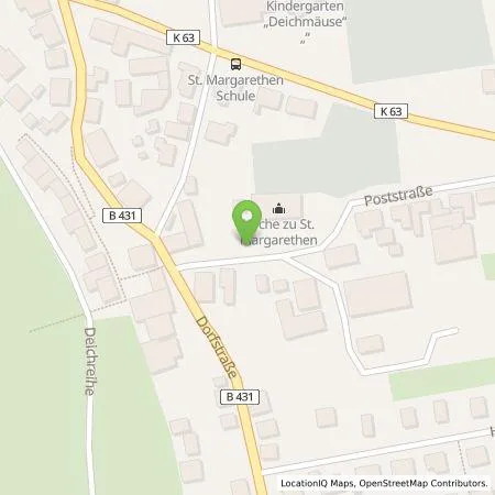 Standortübersicht der Tankstelle Stadtwerke Steinburg GmbH in 25572 Sankt Margarethen