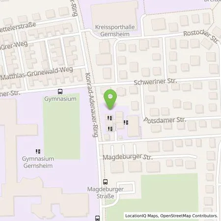 Standortübersicht der Tankstelle Entega Plus GmbH in 64579 Gernsheim