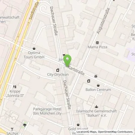 Standortübersicht der Tankstelle SWM Versorgungs GmbH in 80333 München