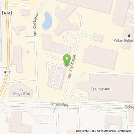 Standortübersicht der Tankstelle KIWI Tower GmbH in 24106 Kiel