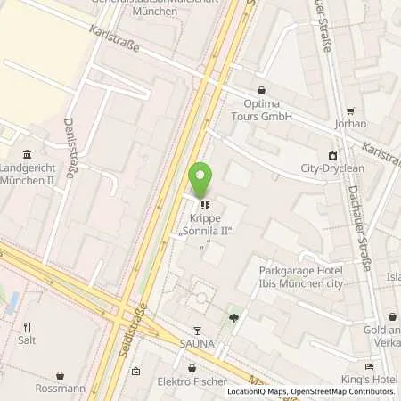 Standortübersicht der Tankstelle SWM Versorgungs GmbH in 80335 München