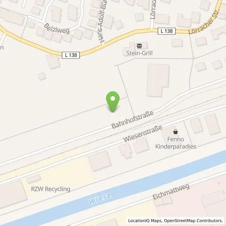 Standortübersicht der Tankstelle Petra Fischer in 79585 Steinen