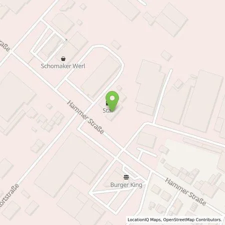 Standortübersicht der Tankstelle Hennecke GmbH & Co. KG in 59457 Werl