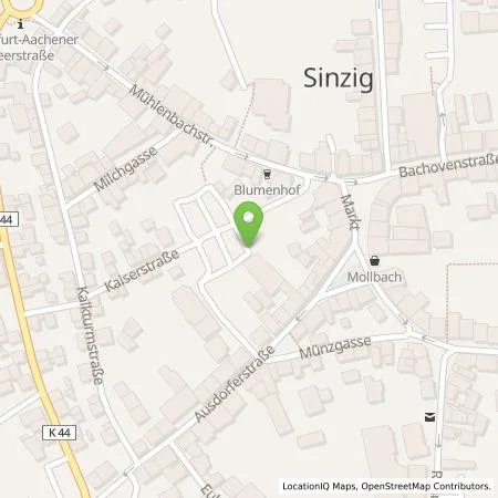 Standortübersicht der Tankstelle BürgerEnergie Rhein-Sieg eG in 53489 Sinzig