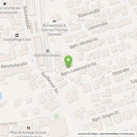 Standortübersicht der Tankstelle Stadtwerke Bad Wörishofen in 86825 Bad Wörishofen