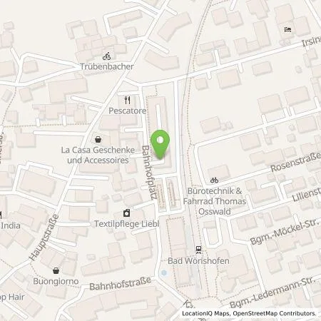 Standortübersicht der Tankstelle Stadtwerke Bad Wörishofen in 86825 Bad Wörishofen