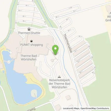 Standortübersicht der Tankstelle Stadtwerke Bad Wörishofen in 86825 Bad Wörishofen