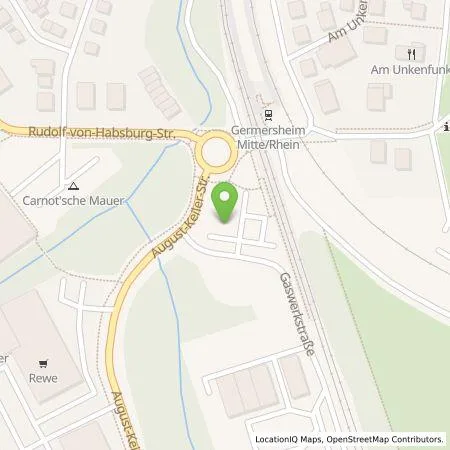 Standortübersicht der Tankstelle Stadtwerke Germersheim GmbH in 76726 Germersheim