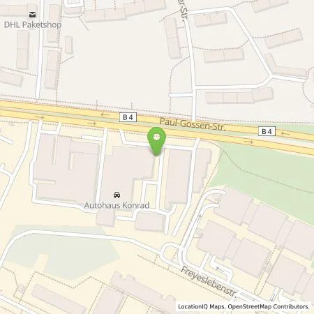 Standortübersicht der Tankstelle Autohaus Konrad GmbH in 91052 Erlangen