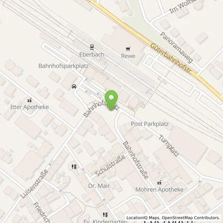 Standortübersicht der Tankstelle Städtische Dienste Eberbach in 69412 Eberbach