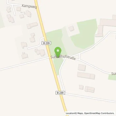 Standortübersicht der Tankstelle Biogas Sunderhof GmbH & Co.KG in 32278 Kirchlengern