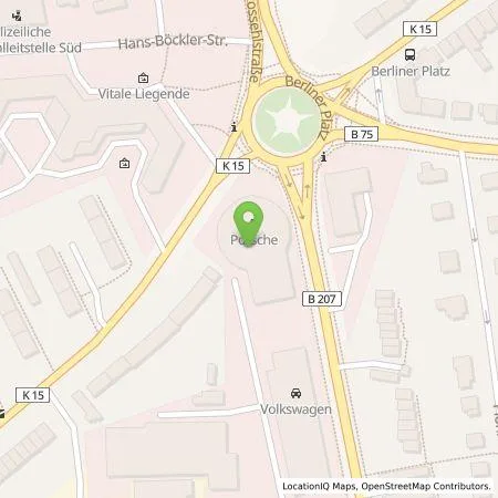 Standortübersicht der Tankstelle Senger PZ GmbH in 23560 Lübeck