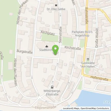 Standortübersicht der Tankstelle Stadtwerke Wittenberge GmbH in 19322 Wittenberge