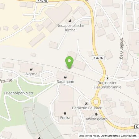 Standortübersicht der Tankstelle Deckert Einzelunternehmen in 72280 Dornstetten