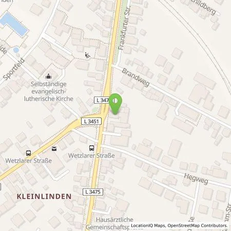 Standortübersicht der Tankstelle Dominik Rehkämper in 35398 Gießen