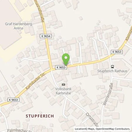 Standortübersicht der Tankstelle Hotel Sonne in 76228 Karlsruhe-Stupferich