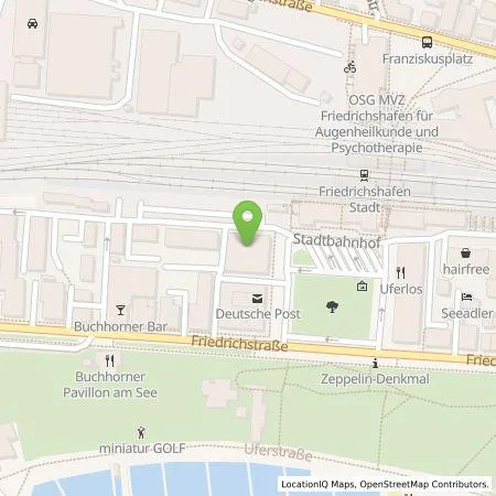 Standortübersicht der Tankstelle SEE.STATT Investment GmbH & Co. KG in 88045 Friedrichshafen