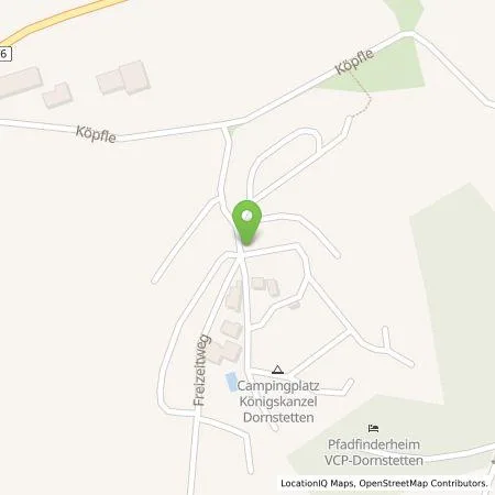 Standortübersicht der Tankstelle U. & B. Eiermann GbR in 72280 Dornstetten