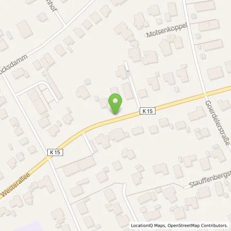 Standortübersicht der Tankstelle Heike Rombach & Sebastian Fischer-Rombach in 24941 Flensburg